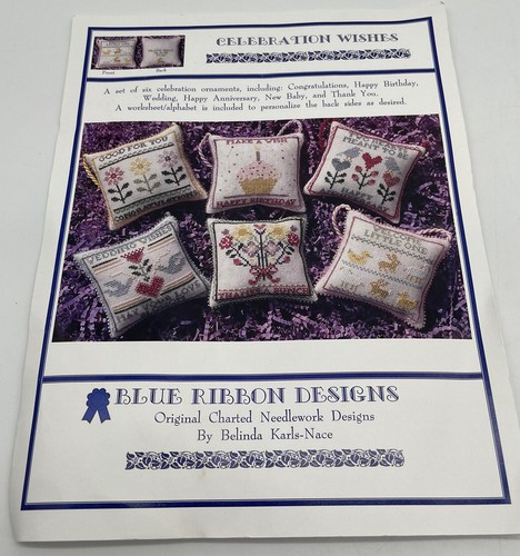 Blue Ribbon Designs “Celebration Wishes” Cross Stitch Kit - Picture 2 of 6