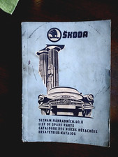SKODA 1959 Parts Catalog  Octavia, Octavia Super Parts list manual