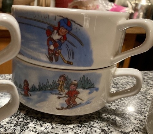 Menge 8 Vintage Campbells Suppenschalen/Becher mit Griff Chili oder Müslischalen Kinder 80er - Bild 5 von 8