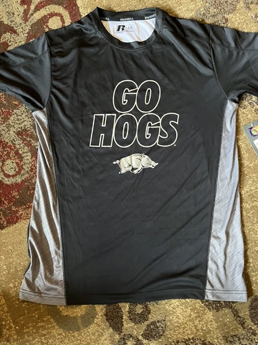 Men’s Large 42-44 Russell Go Hogs Arkansas