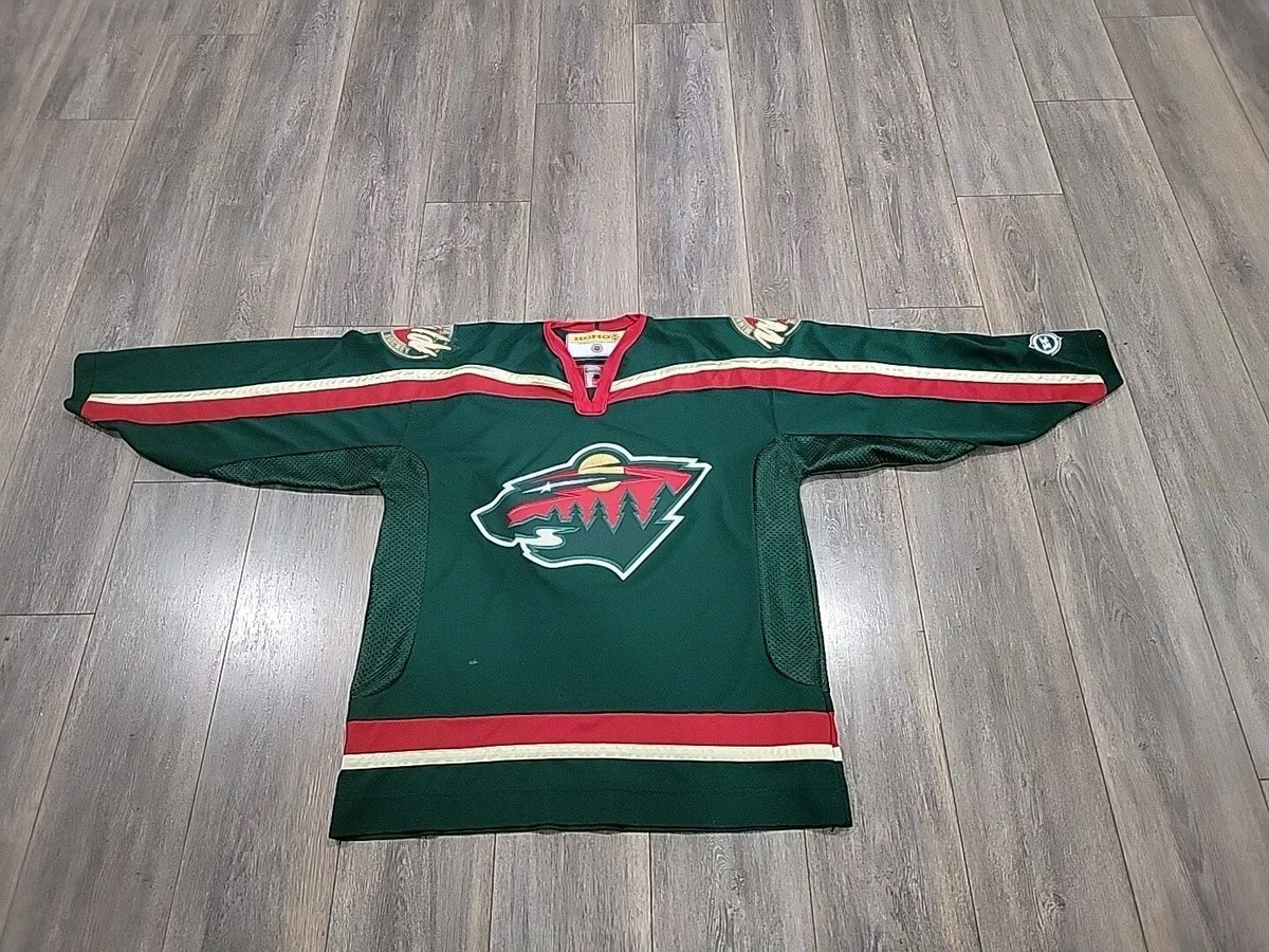 Maillot Vintage Wild Du Minnesota - CCM - Gaborik - Vert - Taille L - Occasion Authentique Et Rare