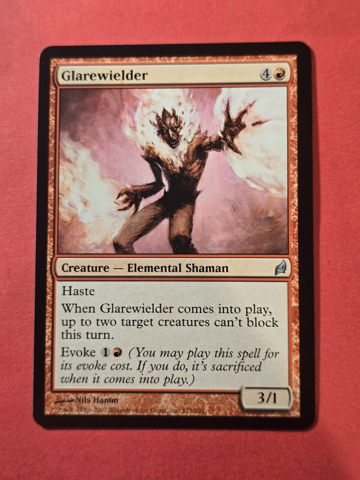 2007 Magic The Gathering Lorwyn #171 Glarewielder, UC, NF, cd1