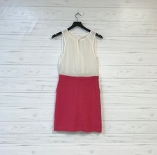 LOFT dress womens size 2 white sleeveless knee length