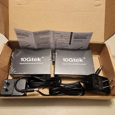 NEW 2- PACK Gigabit Ethernet MEDIA CONVERTER  1000Base-T TO 1000BASE -X