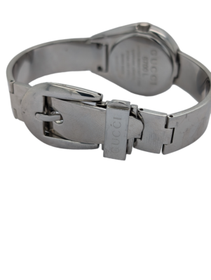 Womens Authentic Gucci 6700L Stainless Steel Bracelet Dress 