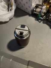 Vtg Colibri Wood & Stainless Footed Cigar Cigarette Table Desk Lighter