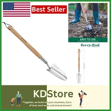 Stainless Steel Long Trowel - 23.43in Ideal for Digging & Transplanting