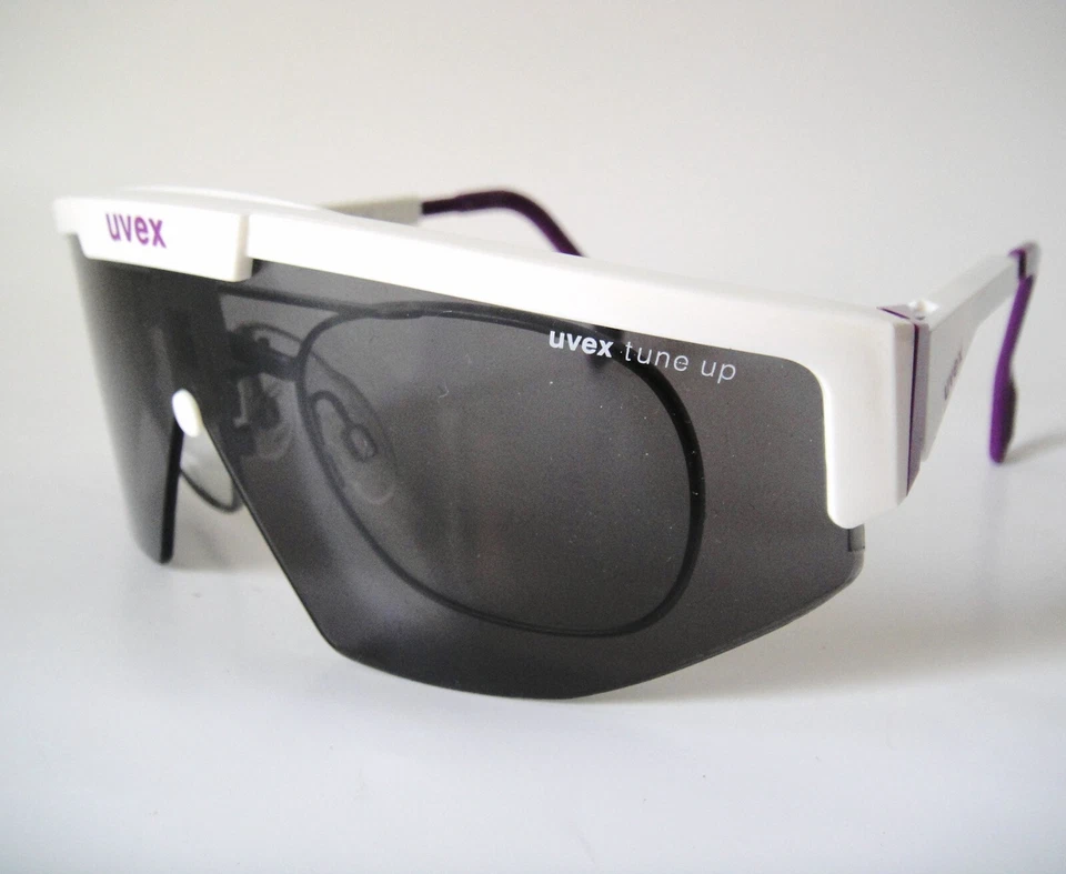 Gafas de sol UVEX by Alpina RX Inserto Hecho en Alemania Escudo Blanco Macho Hombres Bicicleta Foto 2 de 4