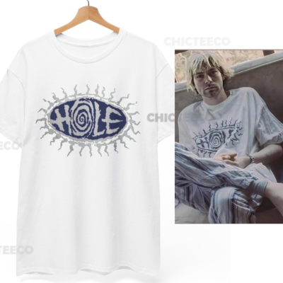 Hole T-Shirt As Worn By Kurt Cobain Nirvana Grunge 90s Music