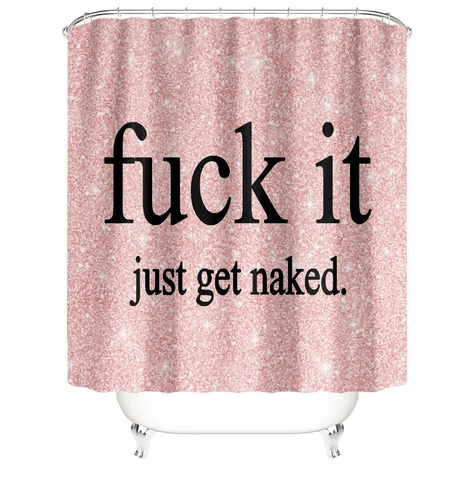 Get Naked Shower Curtain Bathroom Rug Set Bath Mat Non-Slip Toilet Lid Cover~ - Picture 10 of 13