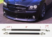Black 8"- Adjustable Rod Support for Land Rover MINI Bumper Lip Diffuser Spoiler