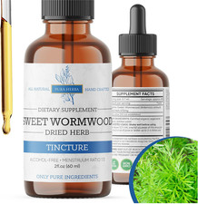 Organic Sweet Wormwood Liquid Drops - Natural Parasite Cleanse and Gut Detox Sup