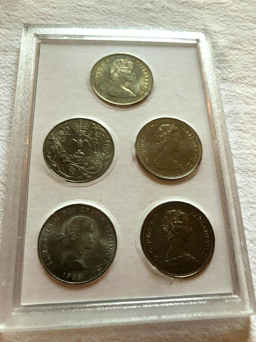 Great Britain Crowns 1965 1981 uncirculated collection set Great Britain Crowns 1965 1981 uncirculated collection set