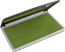 Large Premium Olive Green Ink Stamp Pad - 3.5" x 6.25" - Quality Felt Pad
