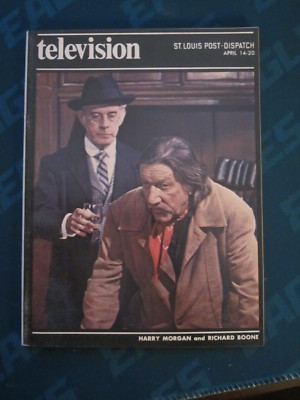 Post Dispatch Regional TV Guide April 1974 Richard Boone Western Hec Ramsey