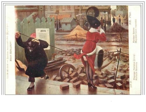 ILLUSTRATEURS.ALBERT GUILLAUME.PAYSAGE PARISIEN.1914 - 第 1/2 張圖片