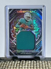 Jaylen Waddle 2023 Obsidian Unbreakable Purple Electric Etch 20/75