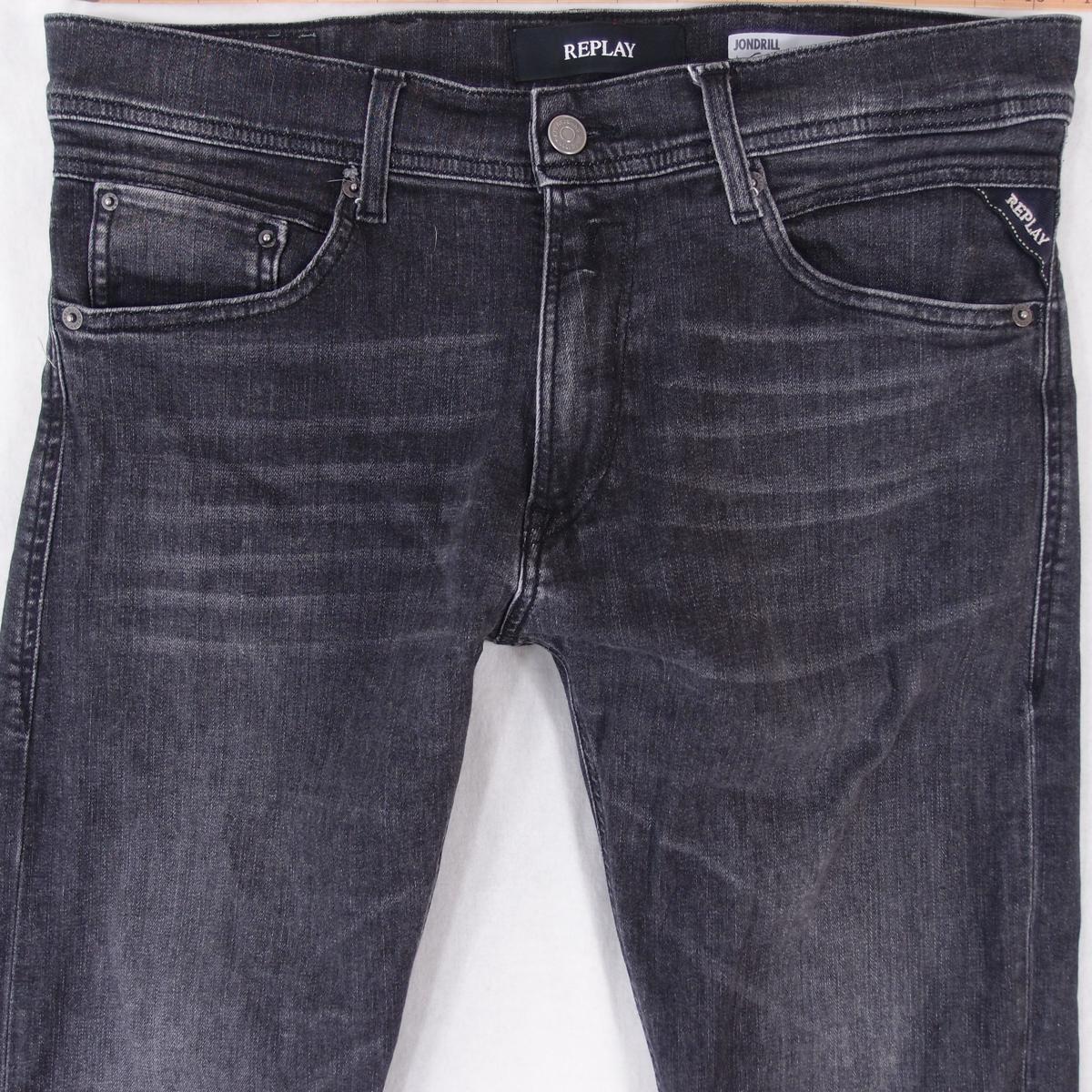 Mens Replay MA931 JONDRILL Stretch Slim Skinny Grey Jeans W32 L32