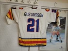 Colorado Rockies NHL Game Used Worn Hockey Jersey Peter  Gustavsson 1981.