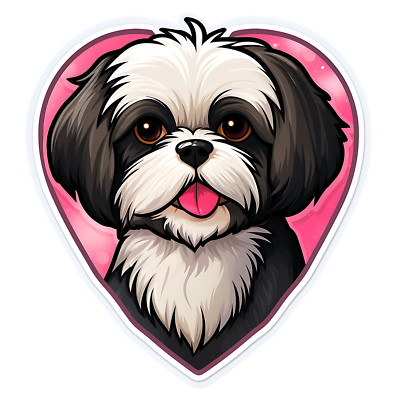 Shih Tzu Auto Aufkleber Hunde Sticker