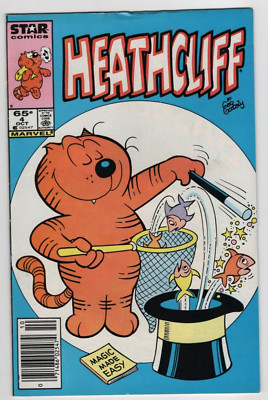 Heathcliff Issue #4 Comic Book. Cartoon. Children. Kids. Humor. Marvel 1985