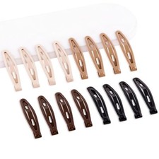 16 PCS Snap Hair Clips Metal Barrettes for Women Non Slip Barrettes for Thick...