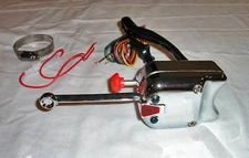 CHROME Steering Column Mount Turn Signal Switch Lever Street Hot Rat Rod