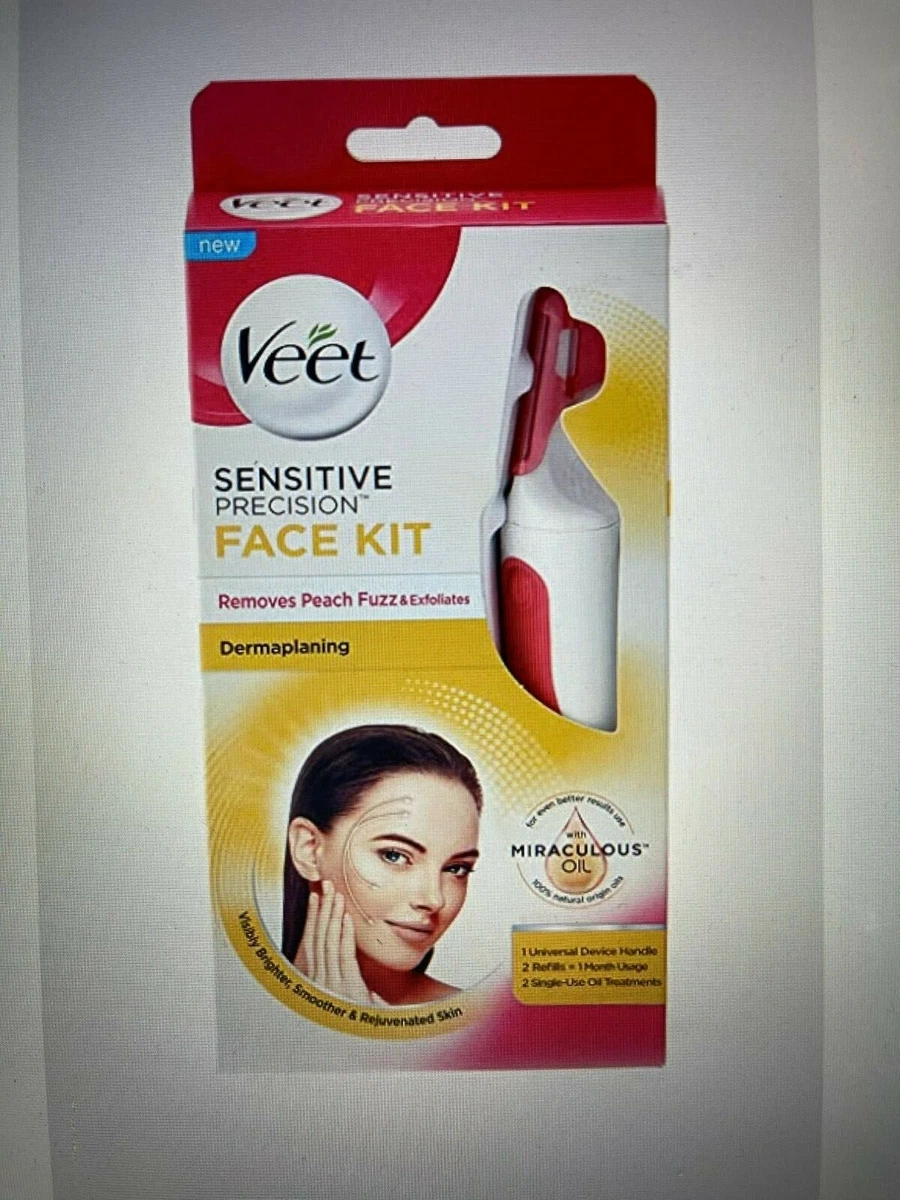 Veet Sensitive Precision Dermaplaning Face Kit with Miraculous Oil