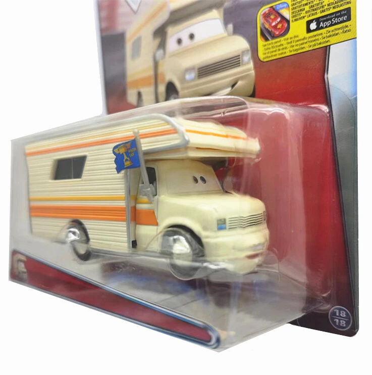 Disney Pixar Cars Larry Camper Piston Cup Deluxe RV by Mattel #18/18 worn - Image 3 of 4