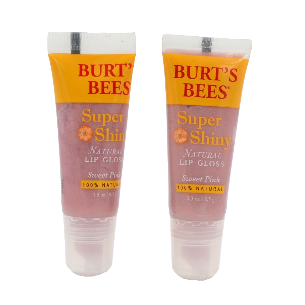 Burt's Bees Super Shiny Natural Lip Gloss Sweet Pink 0.3 Oz