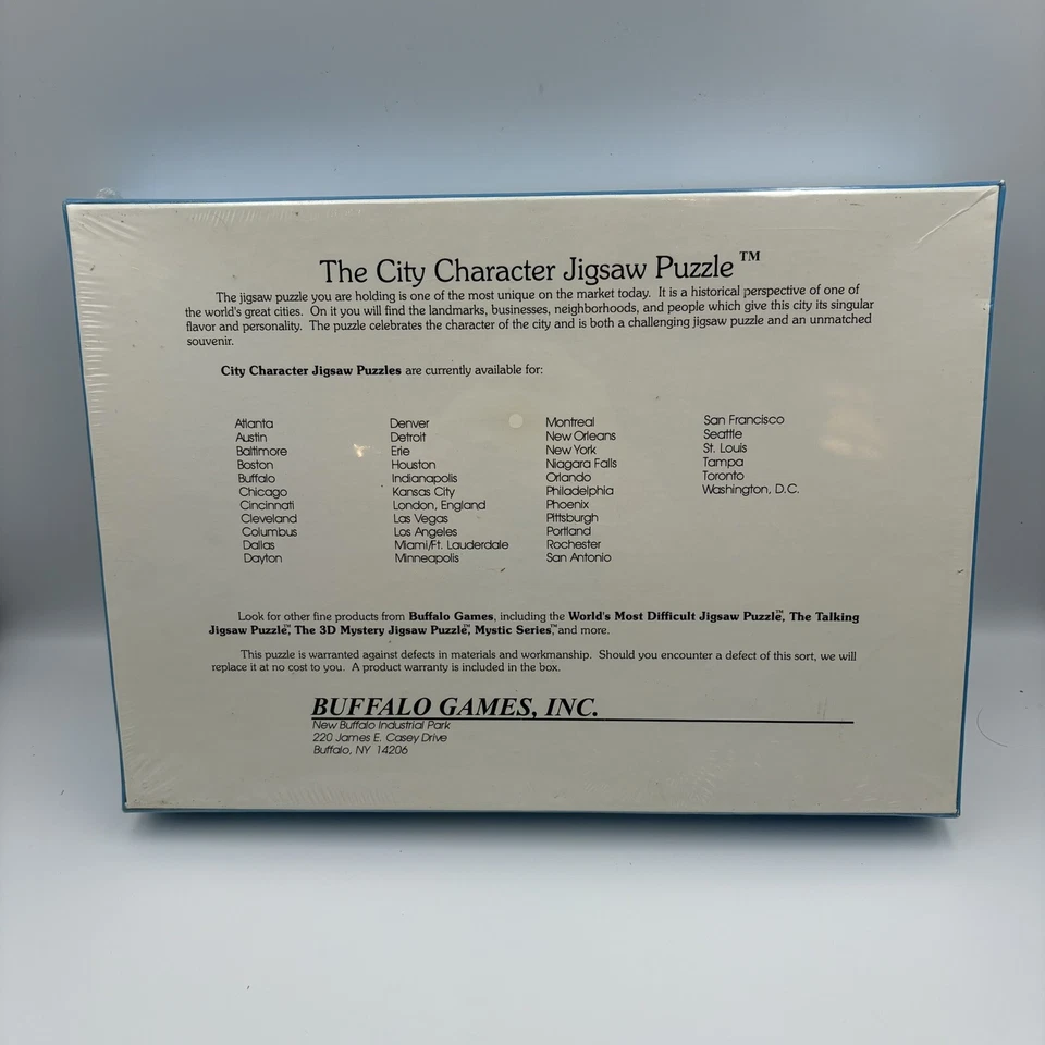 NEW SEALED Vintage 1990 Buffalo Games "Discover Baltimore" 529 Piece Puzzle - Image 4 of 4