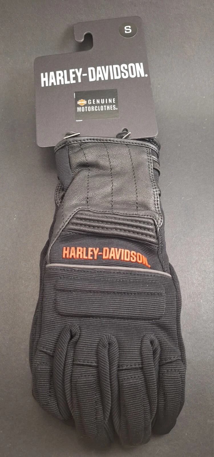 Harley-Davidson Goatskin Quest Mixed Media Waterproof Gauntlet Gloves Size Small