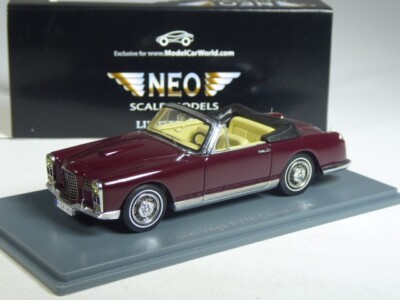 (KI-06-37) Neo Scale Models 43414 Facel Vega FV 1b weinrot in 1:43 in OVP