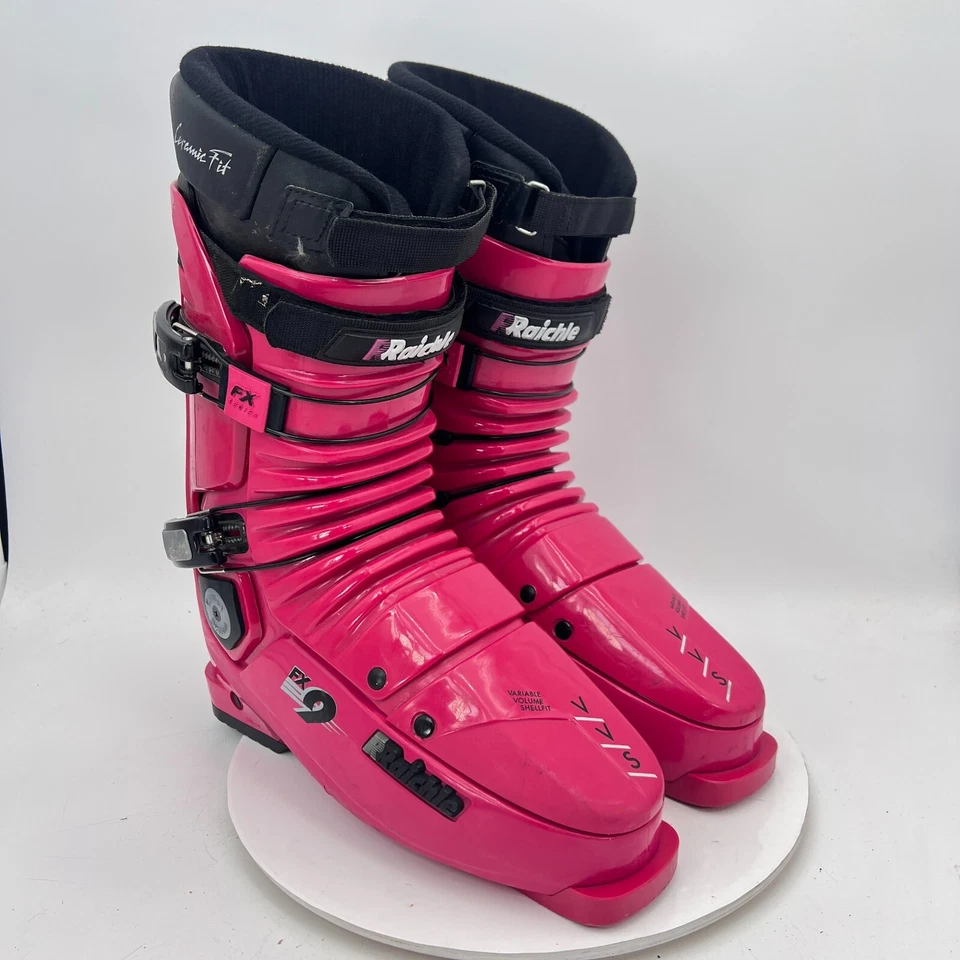 Bota de esquí Raichle Fx9 Ceramic Fit para hombre talla 12 roja negra volumen variable Shellfit Foto 4 de 4