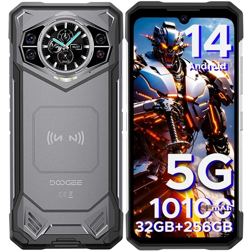 2025 DOOGEE S200 5G Rugged Smartphone Android 14 32GB+256GB 10100mAh Phone 100MP