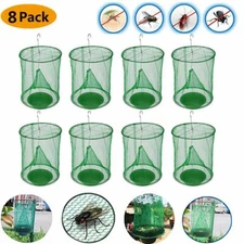 8-PACK Outdoor The Ranch Fly Trap Fly Trap Killer Bug Cage Net Perfect For Horse