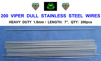 200 VIPER HEAVY DUTY 7'' GRIFFDRÄHTE 1,5 mm FÜR ABREISSBARES BLEIGEWICHT DCA-FORM