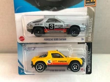 Hot Wheels PORSCHE SAFARI Lot! 2020 Porsche 914 #242 & 2023 Porsche 928S  #208
