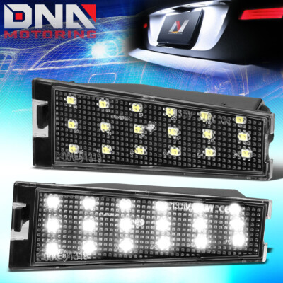 Nuvision For 2008-2010 Cadillac CTS Sedan White 18 SMD LED License Plate Lights