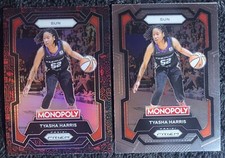 TYASHA HARRIS 2024 Panini Prizm Monopoly WNBA RED ICON PRIZM #24 & Base SUN