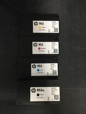 Genuine HP 952 XL Black  952 Standard C/M/Y Cartridges 4 Pack EXPIRES 12-2027 
