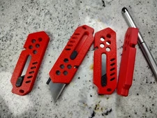 3-D Printed Retractable Box Cutter, Utility Knife, Razor Knife.