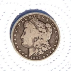 1893 P MORGAN SILVER DOLLAR VERY GOOD CONDITION LOW MINTAGE KEY DATE 90% SILVER