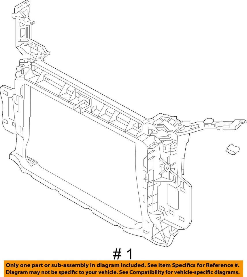 (SOLO RECOGIDA LOCAL) Soporte de núcleo de radiador compatible con AUDI Q3 2038011 19-23 Foto 4 de 4