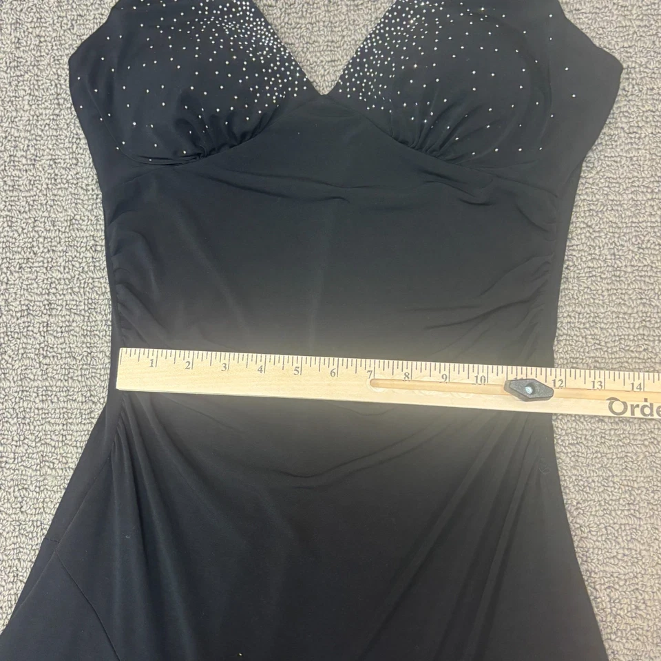 Vintage Ruby Rox Dress Womens XL Black Halter Babydoll Ruched Y2K Whimsy Fairy - Image 4 of 4