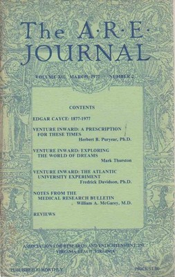 THE A. R. E. JOURNAL - VOLUME 12 NUMBER 2, MARCH, 1977