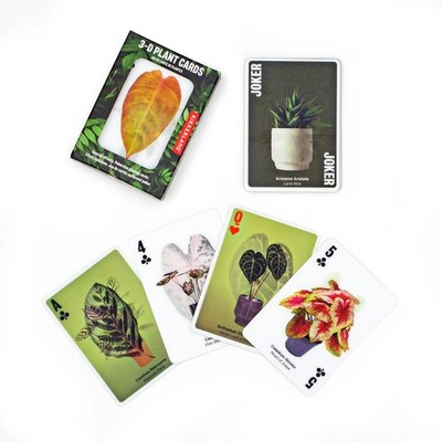 3D Spielkarten Kikkerland Pflanze Thema Pokersize Spezialeffekte 52 Karten Deck