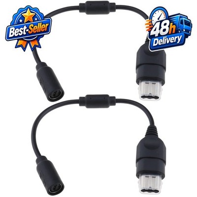 2PCS Breakaway Cable for Microsoft Xbox Controller Adapter