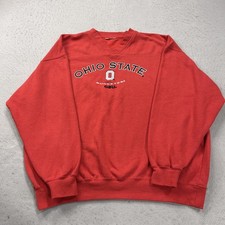 VINTAGE Ohio State Buckeyes Sweatshirt Mens 2XL Lee Sport V Neck NCAA 90s