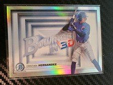 2022 Bowman Chrome - Bowman in 3-D! #B3D-9 Cristian Hernandez (RC) Chicago Cubs 
